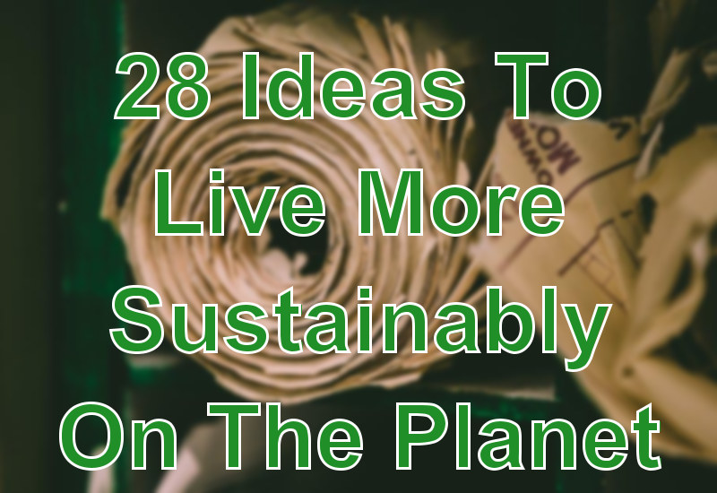 28 Ideas To Live More Sustainably On The Planet