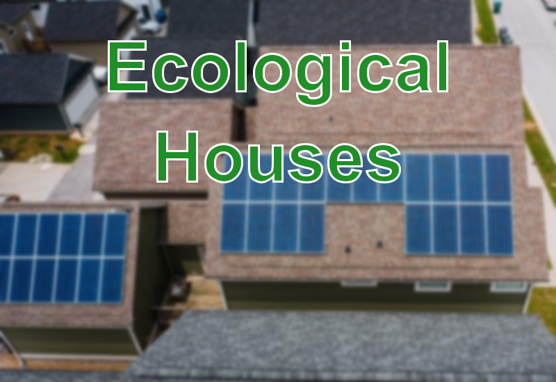 solar panels on tiled roofs of a house